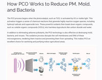 Capture & Kill Air and Surface Sanitizer: HEPA + PCO + Plasma Technology