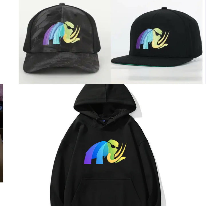 Merch - Hats and T-Shirts and Hoodies.